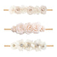 Bfnaagirl Baby Girl Floral Headband Nylon Flower Crown Elastic Hairband 3Pcs Hair Accessories Gift For Girls, Ym6, Stretchy Size