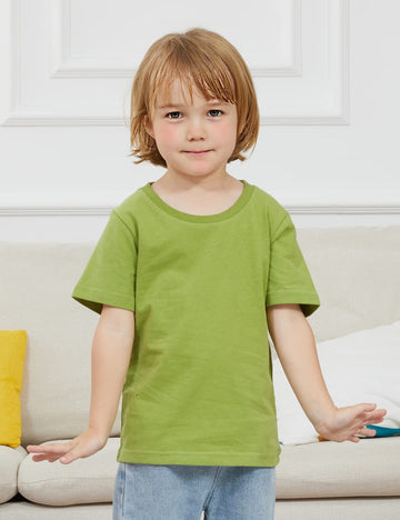 Cosland Toddler Plain Tshirts Baby Boy Shirts 2T, Lime Green