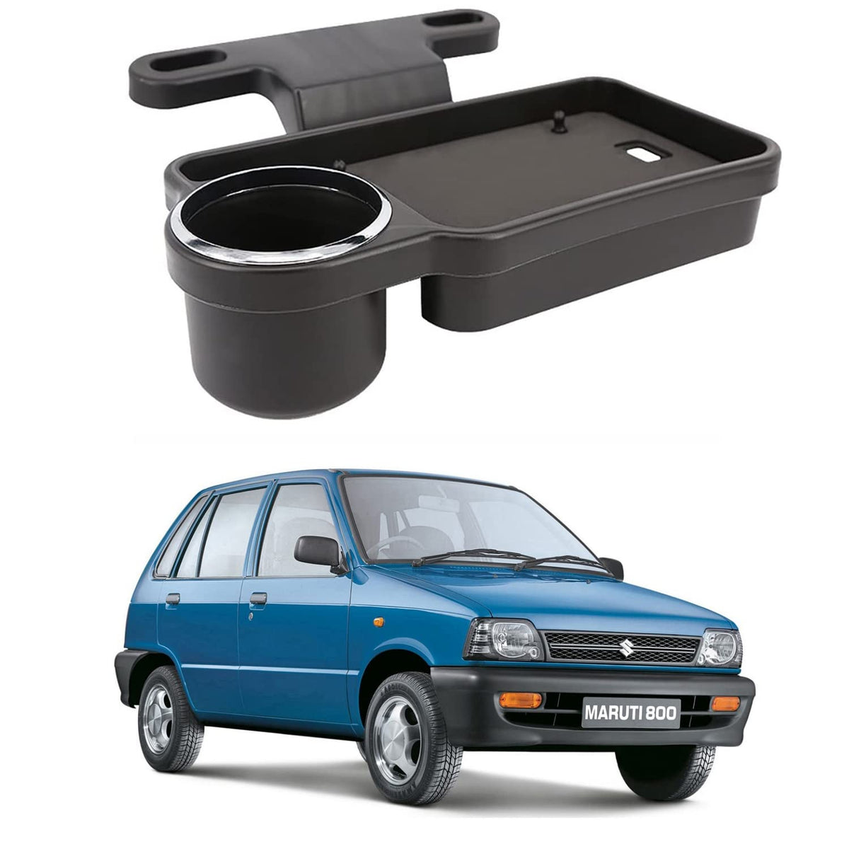 Oshotto (FT04) Foldable Car Auto Headrest Rear Back Seat Table Drink Food Cup Tray Holder Compatible with Maruti Suzuki 800  B