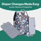 Babbleroo Baby Diaper Bag - Laptop Backpack, Sea Animals, Unisex, 12'X8'X16.5', 26L