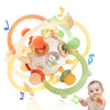 Orzbow Baby Sensory Teething Toys, Infant Montessori Teether Ball, Silicone Baby Rattle Ball Toy, Babies Chew Toys for 3-6-12-18