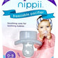 Nippii Freezable Teething Pacifier New Orthodontic Shaped Nipple! (Clear)