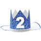 Siddiva Birthday Cap For Babies (2 Years) / Birthday Hairbands/Headbands For Baby (2 Years) Crown Style Headbands/Hairbands (2 Y