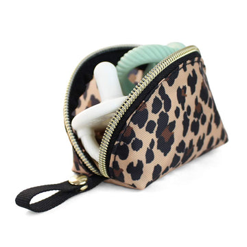 Itzy Ritzy Everything Storage Pouch; Small Zipper Pouch Holds 2 Pacifiers; Snap Handle Attaches To Diaper Bag, Stroller Or Purse