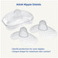 Mam Breastfeeding Nipple Shields With Sterilizing Storage Case, Nipple Shields For Nursing Newborn, Size 2 Medium, 2-Count, Clea