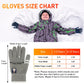 Pkween Winter Gloves For Toddler Kids - 3 Pairs Boys Girls Soft Warm Wool Lined Gloves Full Finger Children Thermal Knit Gloves
