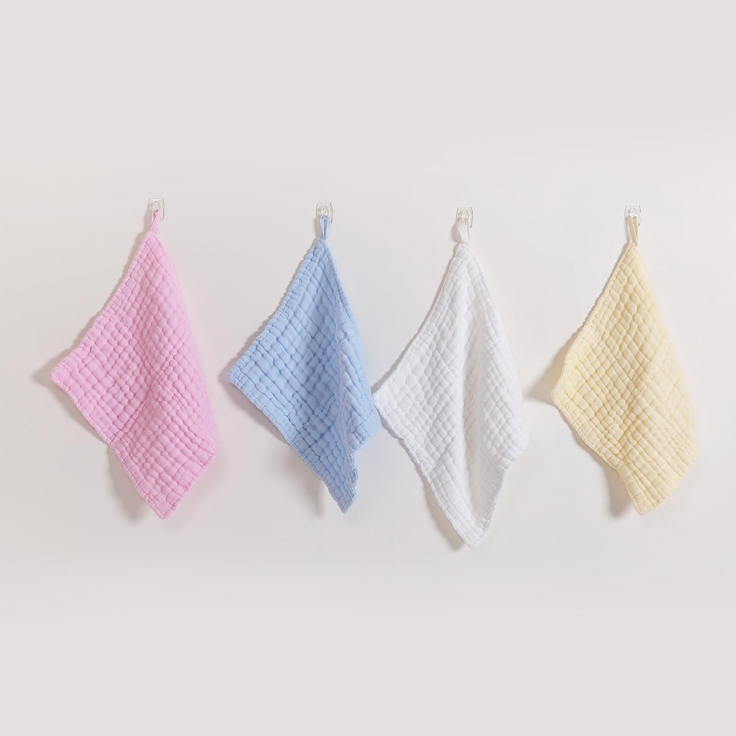 L'Ange Baby - 100% Cotton Muslin Baby Washcloths - Muslin Burp Cloths For Baby Boy And Girl - Ready To Use Medical Grade Packagi