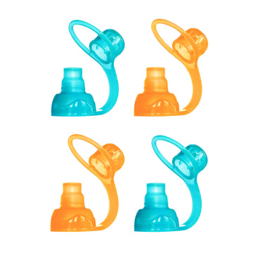 Choomee Softsip Food Pouch Top  Baby Led Weaning  No Spill Flow Control Valve, Protects Childs Mouth, 100% Silicone, Bpa Free  O