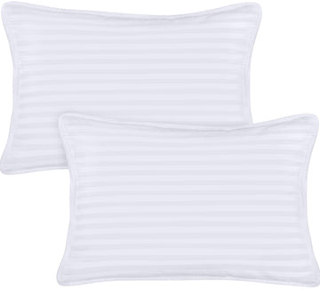 Utopia Bedding Toddler Pillow (White, 2 Pack), 14X19 Small Pillow For Kids, Soft And Breathable Cotton Blend Shell, Polyester Fi