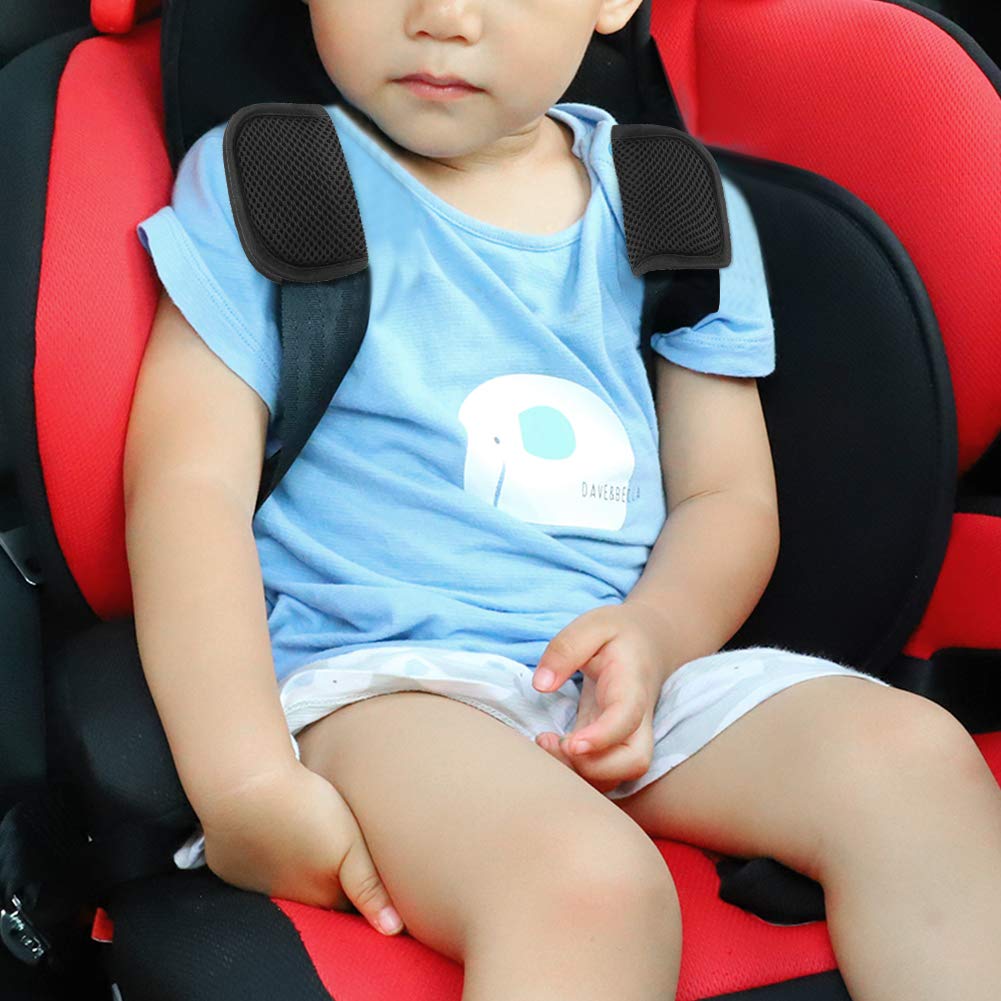 Accmor Car Seat Straps Shoulder Pads For Baby Kids, Soft Car Seat Strap Covers, Seat Belt Covers For Car Seats, Pushchair, Strol