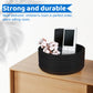 Hispqser 2Pack Black Woven Baskets, Natural Small Cotton Rope Storage Cute Round Decorative For Toys Decorative Hamper For Nurse