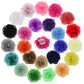 Insowni 24Pcs Alligator Hair Clips 3' Chiffon Flower Barrettes Hair Bow Accessories For Toddlers Baby Girl Kids