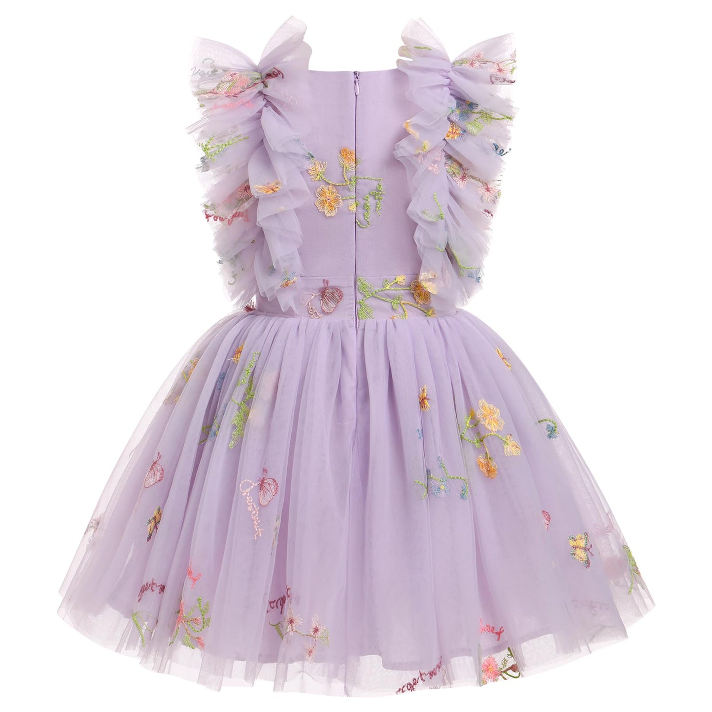 Fairy Dress Toddler, Party Dress For Baby Girl Boho Lace Hippie Flower Ruffle Puffy Wedding Bridesmaid Birthday Ball Gown For Ki
