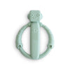 mushie Silicone Baby Robot Rattle Teether Toy