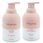 Babyology - 100% Edible Ingredients - All Natural Baby Wash and Shampoo Rose + Organic Baby Lotion SET - 12 FL OZ Good for Sensi