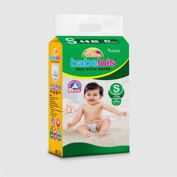 Babelois Pants Style Diaper With Overnight Absorption And Multilayer Leak Guard Baby Diapers S Size, 42 Count | IndiaS Fastest 