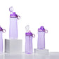 Pogo Plastic Water Bottle With Soft Straw Lid And Carry Handle, Bpa Free, Dishwasher Safe, 18Oz, Lilac