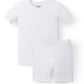 Avauma Newborn Baby Little Boys Girls Snug-Fit Pajamas Summer Short Sets Pjs Kids Clothes (Xs/White)