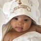 Estamico Unisex Baby Plush Hooded Bath Towels With Embroidery Cross And Cute Ears Baptism For Infants, Toddlers & Kids