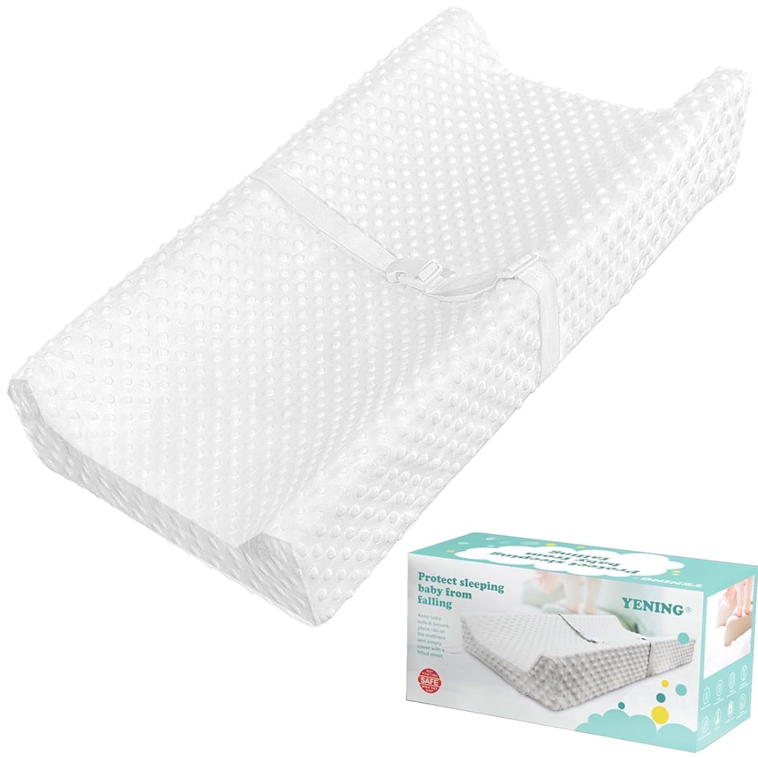 YENING Soft Baby Changing Pad for Dresser Diaper Changing Table Mattress with Cover for Babies and Toddlers Waterproof White