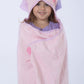 Pink Dog - Hooded Towel 100% Cotton One Of A Kind Extra Large 54X30 Inc.Toddler/Child Animal Character Towel With Paws And A Tai
