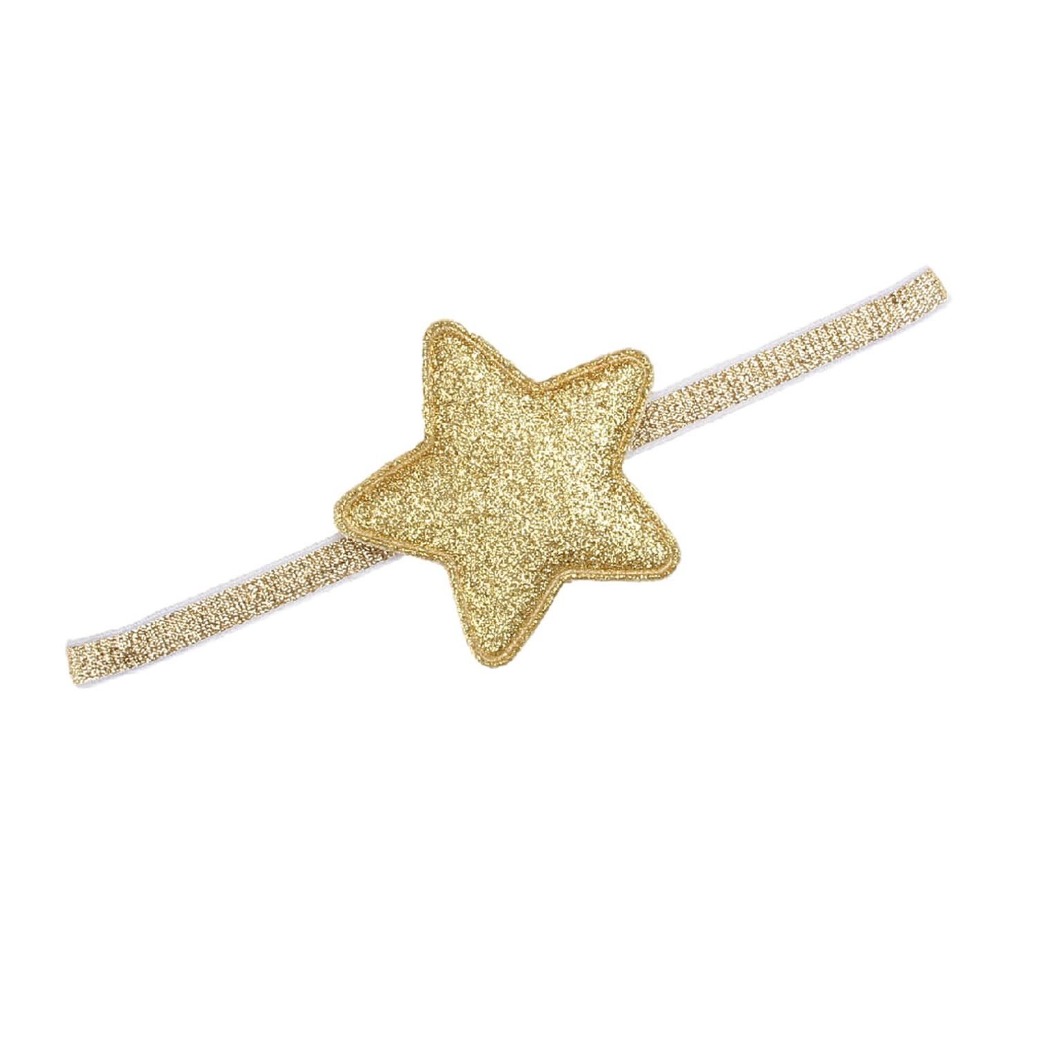 Syga Baby GirlS Glittery Star Headband Soft & Stretchable Fabric Hairband For Infants, Toddlers Little Princesses (03 Years Go