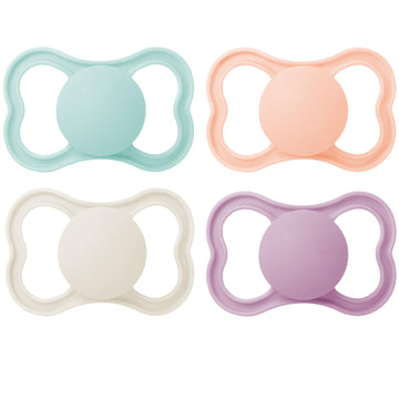Mam Air Matte Pacifiers, For Sensitive Skin, 6+ Months, Best Pacifier For Breastfed Babies, Girl Pacifiers, 6-16, 4 Count