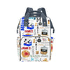 Personalized Diaper Bag Backpack for Women, Custom Name Nursing Mommy Daypack, Diaper Bag for Girls Boys, New Mom Gifts (Milk an