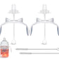 Sippy Cup Conversion Kit For Philips Avent Anti-Colic Baby Bottles 2-Count, Soft Food Grade Silicone Spout Nipples, Weighted Str