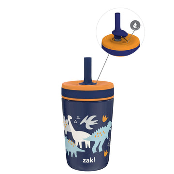 Zak Designs Kelso Toddler Cups For Travel Or At Home, 12Oz Vacuum Insulated Stainless Steel Sippy Cup With Leak-Proof Design Is