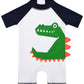 Cadocado Baby Boys Kids Upf 50+ Swimsuits One-Piece Zip Rash Guard Infant Uv Sun Protection Bathing Suit, Crocodile Pattern,6-9
