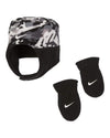 Nike Baby Trapper Hat And Mittens 2 Piece Set (Grey(6A2779-G33)/Camo, 2-4T)