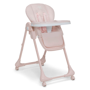 Delta Children Little Folks 2-In-1 Slimfold High Chair For Babies And Toddlers, Pink