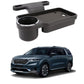 Oshotto (FT04) Foldable Car Auto Headrest Rear Back Seat Table Drink Food Cup Tray Holder Compatible with Kia Carnival  Black