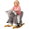 Rock My Baby Rocking Horse Elephant with Chair, Plush Stuffed Rocking Animals, Baby Rocker with Sweet Music, Animal Ride on for 