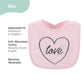 The Peanutshell Baby Girl Terry Bib Set Of 10-100% Cotton, Soft, Absorbent Baby Bibs For Girls, Toddler Baby Girl Bibs Set, Newb