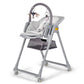 Kinderkraft LASTREE Foldable Baby High Chair for Babies and Toddlers with Reclining Function, Play Bar, Adjustable Tray and Foot