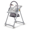 Kinderkraft LASTREE Foldable Baby High Chair for Babies and Toddlers with Reclining Function, Play Bar, Adjustable Tray and Foot