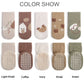 Exegawe Toddler Non Slip Socks, Cute Baby Socks With Grips Crew Socks 5 Pairs(D-5 Mix Colors,M)