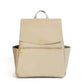 Freshly Picked Classic Leather Diaper Bag Convertible Backpack Tote For Women, Multifunction Maternity Baby Travel Bag, Birch Iv