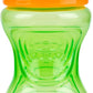 Nuby No Spill Easy Grip Trainer Cup 10 Oz (Pack Of 2, Blue/Green)