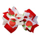 Baby Girls Birthday Hair Bow Hair Clip Strawberry Bows for Little Girls First Birthday Party Sweet Hair Accessories TSFJ80 (Red 
