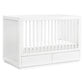 Babyletto Bento 3-in-1 Convertible Storage Crib with Toddler Bed Conversion Kit in White, Undercrib Storage Drawers, Greenguard 