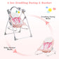 Infans 2 In 1 Baby Swing And Bouncer For Infants, Portable Newborn Rocker With 5 Speed Sway Music Timing 3 Toys Remote Control,