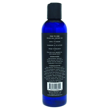 Badass Beard Care Beard Wash For Men - Makes Your Beard Smell Fresh And Clean, Keeps Beard Hair Light, And Skin Hydrated And Ref