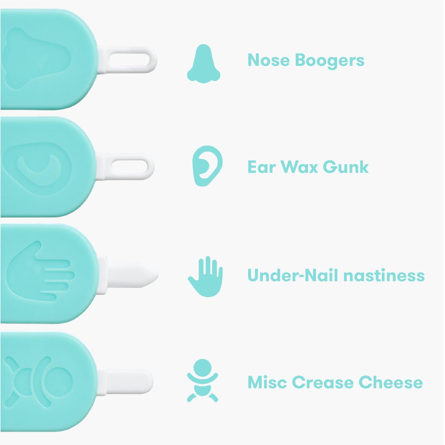 Frida Baby 3-In-1 Nose, Nail + Ear Picker: Baby Ear Cleaner + Baby Nose Cleaner And Nail Tool For Babies + Toddlers, Safely Clea