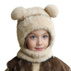 Famwrapz Kids Monkey Face Mask Cap  Winter Woolen Hat With Scarf & Mask, Full Face And Neck Cover For Boys & Girls (13 Years) 