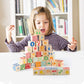 Gemileo Wooden ABC Toy Building Blocks for Toddlers 1-3 36 PCS Wood Alphabet Number Blocks for Stacking Learning Preschool Educa