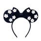 Karett Mouse Ears Bow Headbands, Sparkle Ears Headband Girl Women Glitter Hair Band For Party Princess Decoration Cosplay Costum
