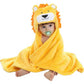 Vauwmsr Baby Hooded Blanket Ultra Soft Warm Newborn Infant Swaddle Wrap Bath Shower Towel, 25.6' X 39.4', Yellow